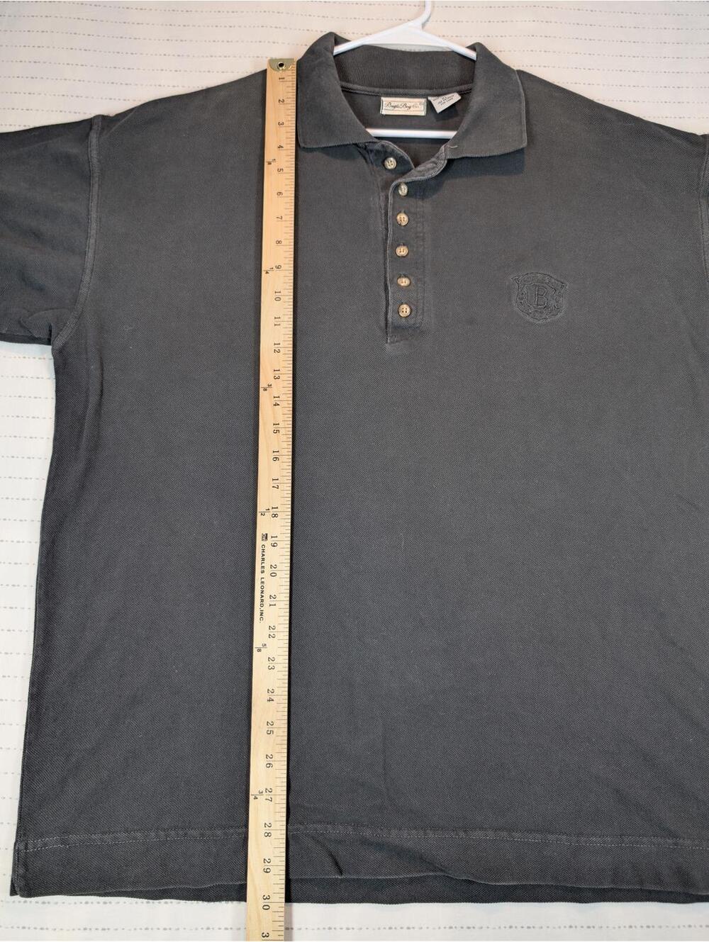 Bugle Boy Co Vintage Polo Shirt Embroidered Crest Short Sleeve Mens XL - Picture 6 of 6